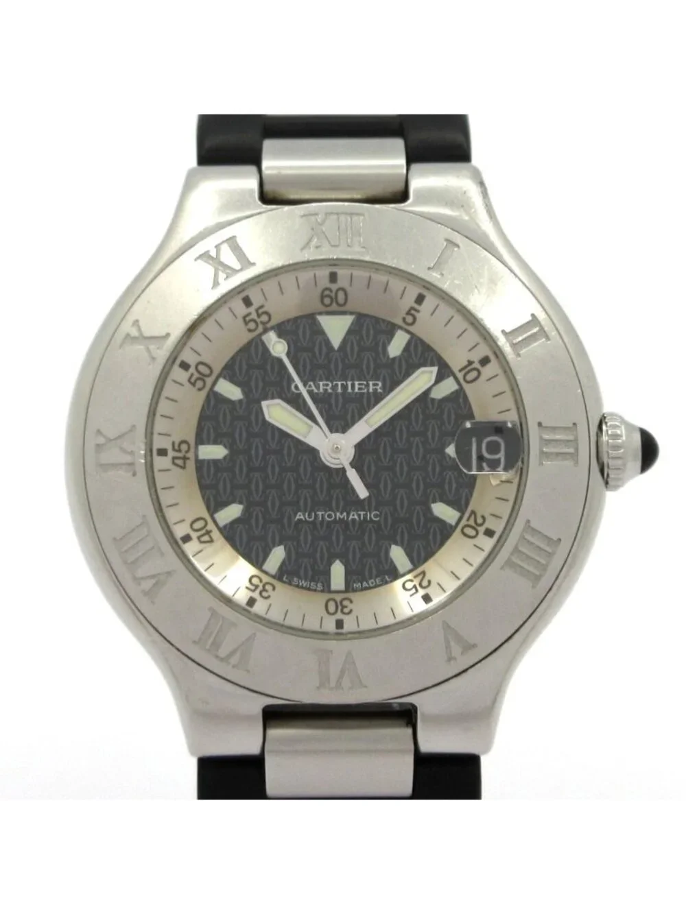 Cartier Watch Must 21 Vantean Autoscuff Black